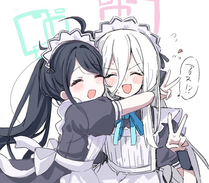 put_buri's tweet photo. メイド　アリスとケイ https://t.co/pOba0QBLcM