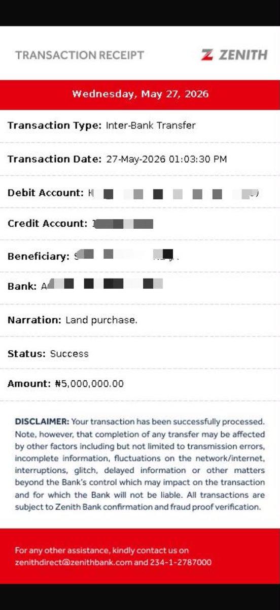Shollydoed's tweet photo. @GossipMillNaija Had even sold my father piece of land without his consent just for this game and here’s proof below of payment I received from the buyer. https://t.co/dAXPxpTsJf