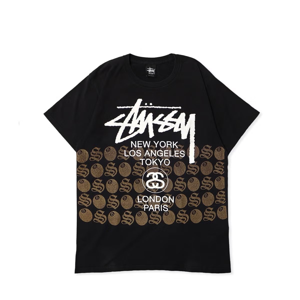 mfc_store's tweet photo. Stussy 10s World Tour 8ball&amp;S-Logo TEE BLACK / STS2306 | MFC STORE OFFICIAL ONLINESTORE https://t.co/ZTR6xhZCpF https://t.co/XHzIouxG9V