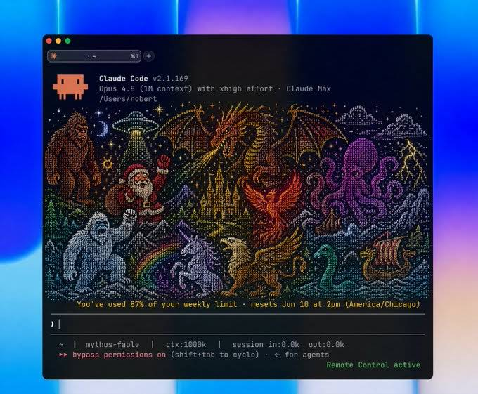 ipumpyourbags's tweet photo. 50M VIEWS IN 1 DAY  Early access to Claude’s “Fable” model reportedly produced mythical creatures (Bigfoot, dragons, phoenixes, etc.), 

 suggesting it may be built around mythological archetypes similar to how “Goblins” emerged in OpenAI lore (per pmarca).

Grok said this is the name for all of them combined - YetiSantaDrakPhoUniGrifSerVikBig