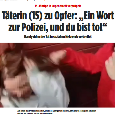 Taykra's tweet photo. #Hameln: Täterin ist polizeibekannt
Eine 13-Jährige erlebte in einem städtischen Jugendzentrum den puren Horror. Umzingelt von einem Pulk Jugendlicher, wurde sie geschlagen, getreten und gedemütigt. Die erniedrigenden Szenen landeten als Video im Internet. https://t.co/ks7Vb0I028 https://t.co/8MM1PWMqo8