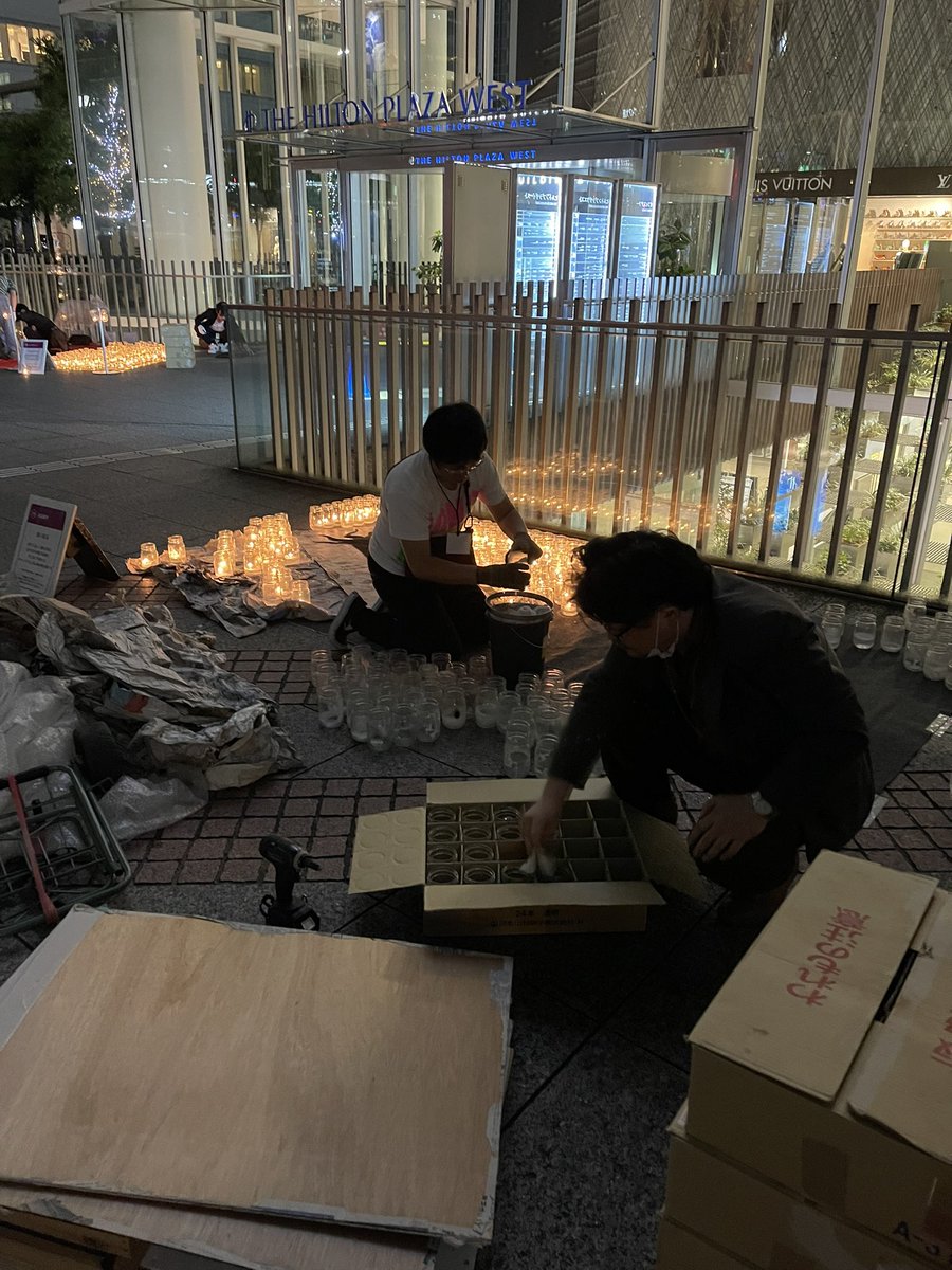 goriwonder's tweet photo. NISHIUMEDA CANDLE NIGHT
無事終了いたしました。
風も気温も最高のキャンドルナイト日和
お越し頂きました皆様ありがとうございました
運営の皆様もありがとうございました。
そして塩見くんandヒロさん
お手伝いありがとうございました。
次は12月！西梅田にお越しくださいれ
@candle_nishiumeda https://t.co/vOCEuNa97e