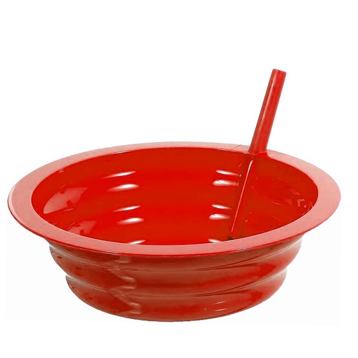 NostalgiaYZ's tweet photo. Multi colored cereal bowls with straws. 

Did you have these growing up? https://t.co/CADrU1g620
