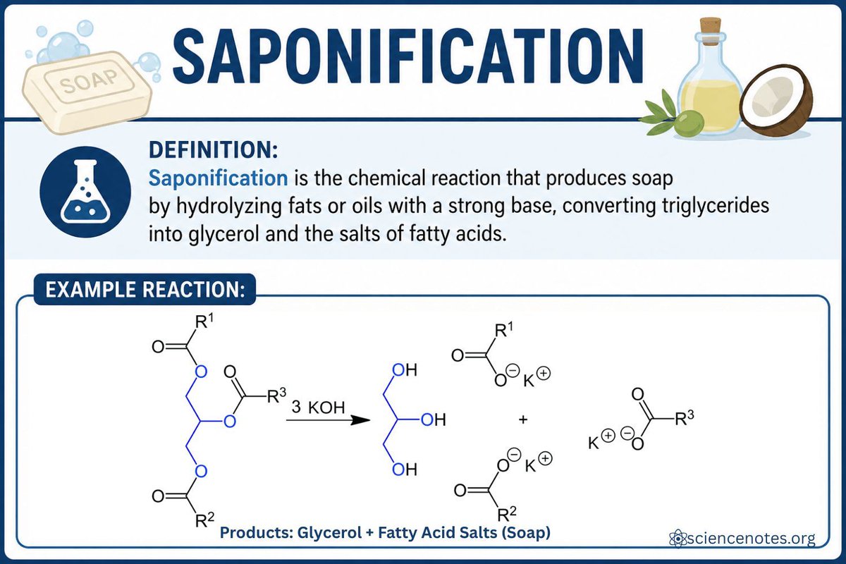 azareal's tweet photo. Saponification - The Soap-Making Reaction Explained https://t.co/jtgRzFp0kR https://t.co/UuY5fe2KaM