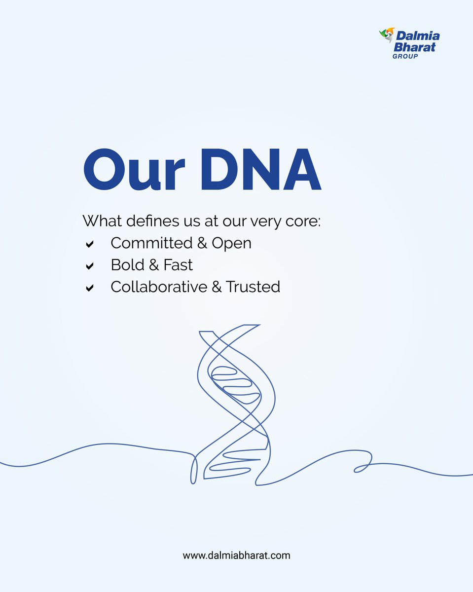 DalmiaBharat's tweet photo. Our pillars are more than principles, they shape a future where growth, innovation, and sustainability move together. From our people-first culture to pan-India expansion, Dalmia Bharat Group is built on trust to create a greener #ViksitBharat.

#DalmiaBharatGroup #Sustainability https://t.co/UcwroiuuuA