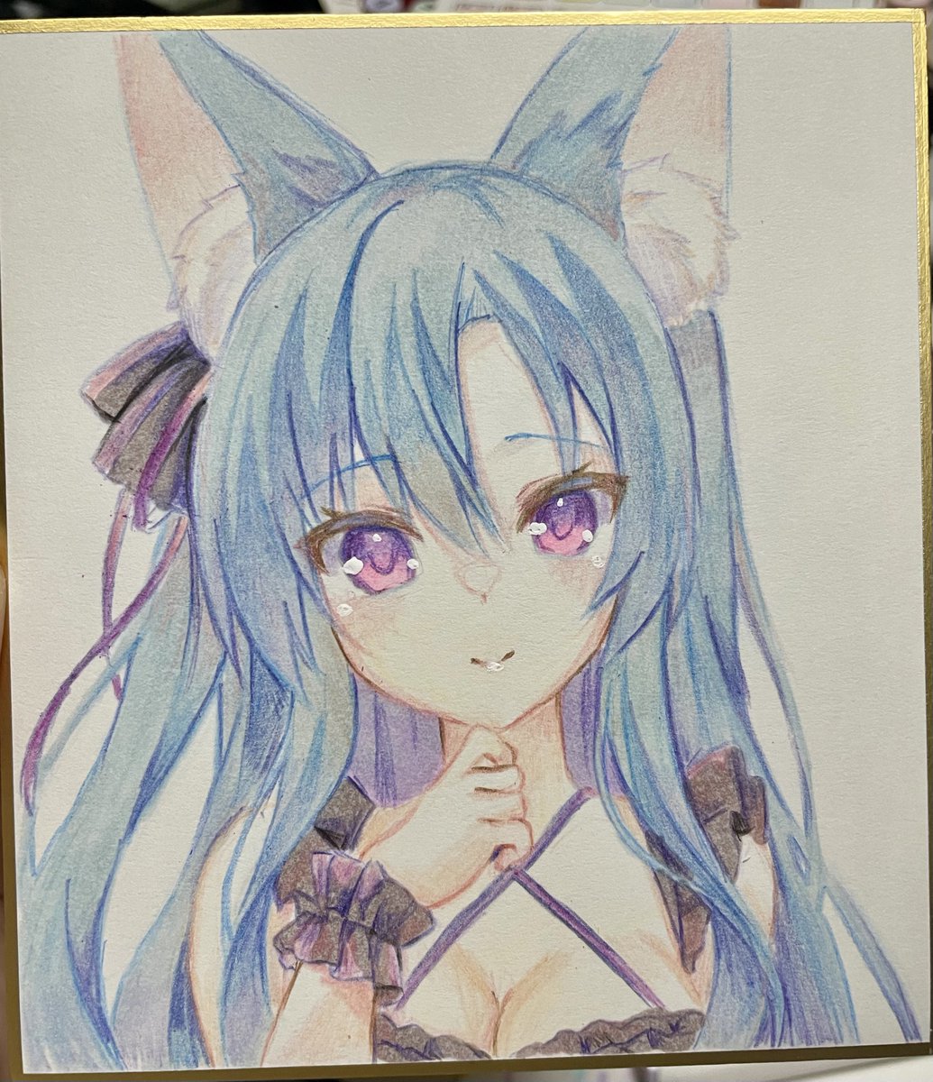 色紙描けた〜 BOOTHで販売予定です
