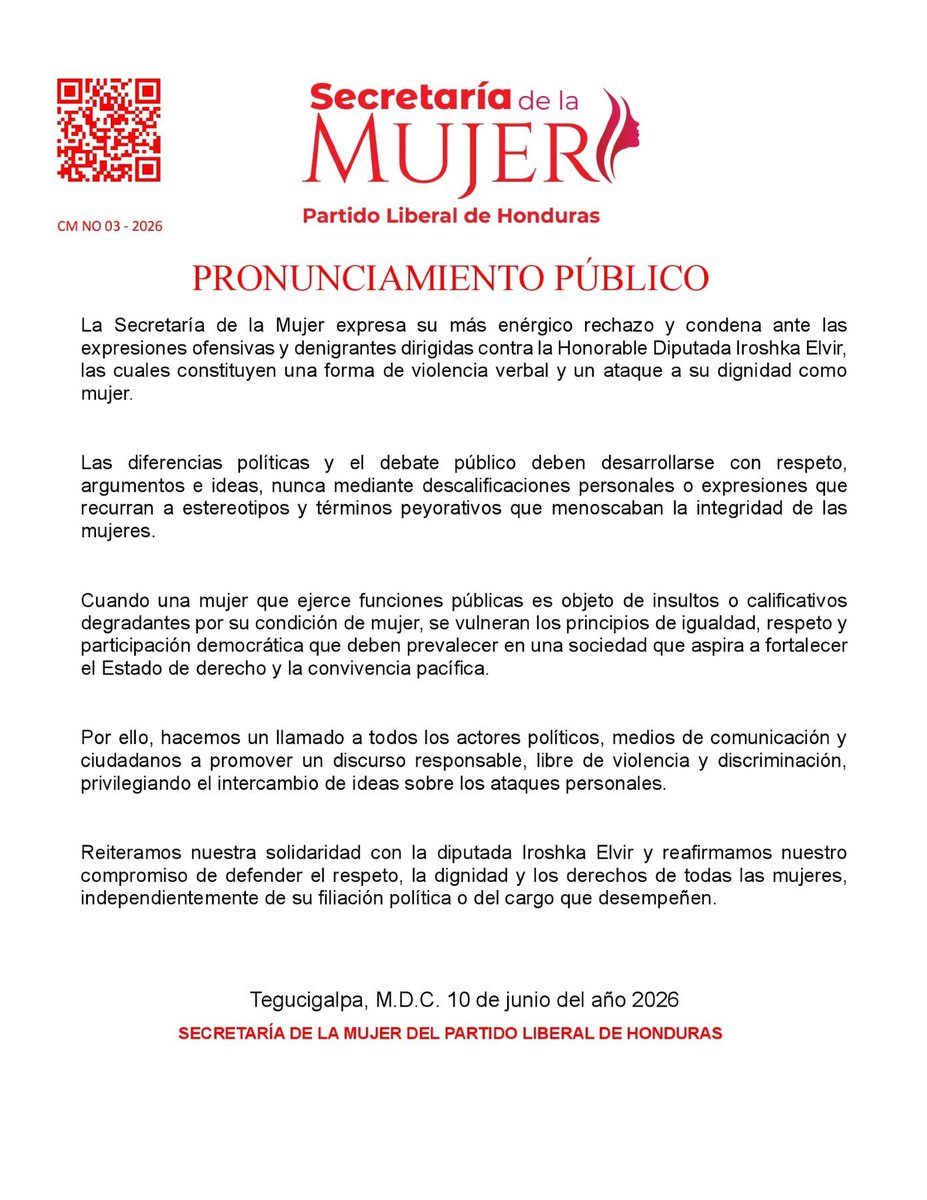 Fiorellarodres's tweet photo. @IroshkaElvir @SecMujer_PLH https://t.co/Kswrj6DyKH