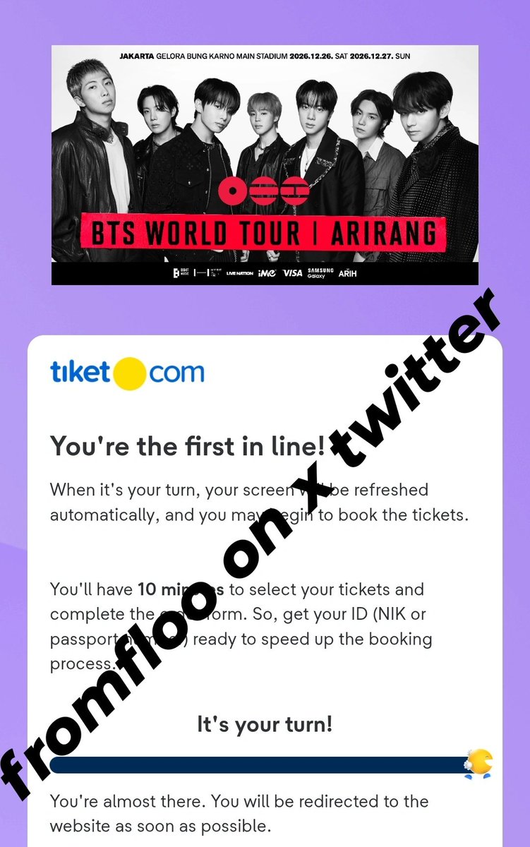 fromfloo's tweet photo. jasa bantu war BTS WORLD TOUR ARIRANG JAKARTA Day 1 

- data pribadi
- self payment
- fee sebelum kasih va
- fee 350/tix

khusus yg sat set aja yaa lgsg dm/rep

wts wtb tiket konser bts arirang jkt indonesia concert tix jaswar jastip jasa war https://t.co/tca4sheTOr