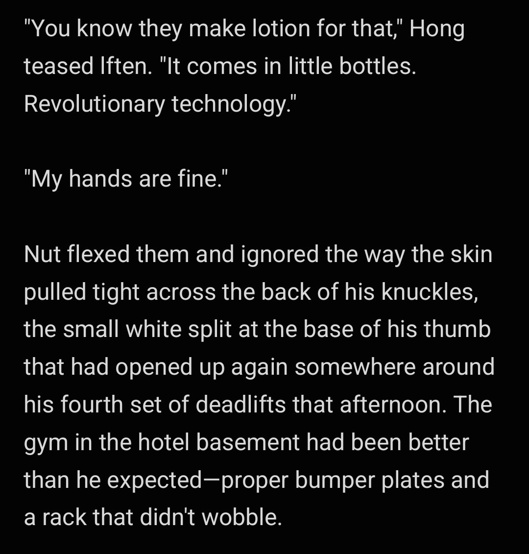 Polikuro's tweet photo. NutHong AU - Your hands in mine [1/3]

Woke up two hours too early and couldn't get Nut's hands out of my mind. https://t.co/C5IL7rp74m