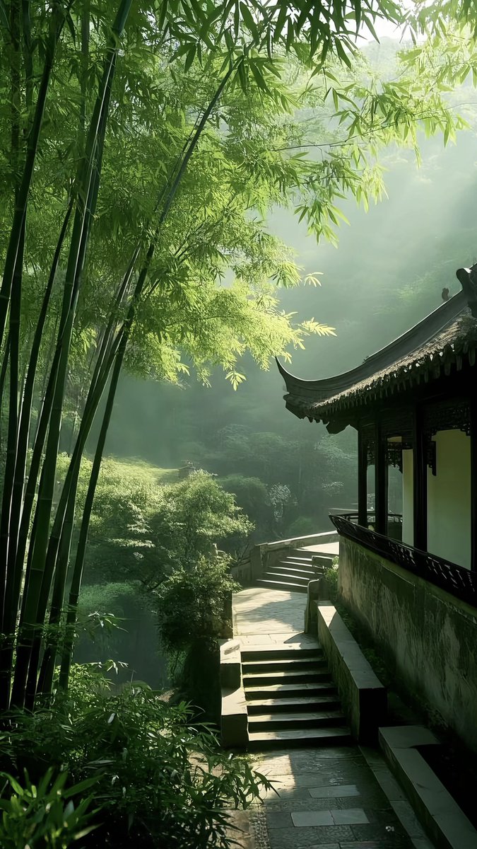 day38460's tweet photo. Spending golden hours in Kyoto’s arashiyama bamboo grove—soft sunlight filtering through tall bamboos, and the quiet hum of a perfect day.  #JapanTravel https://t.co/ydhZQXXGP2