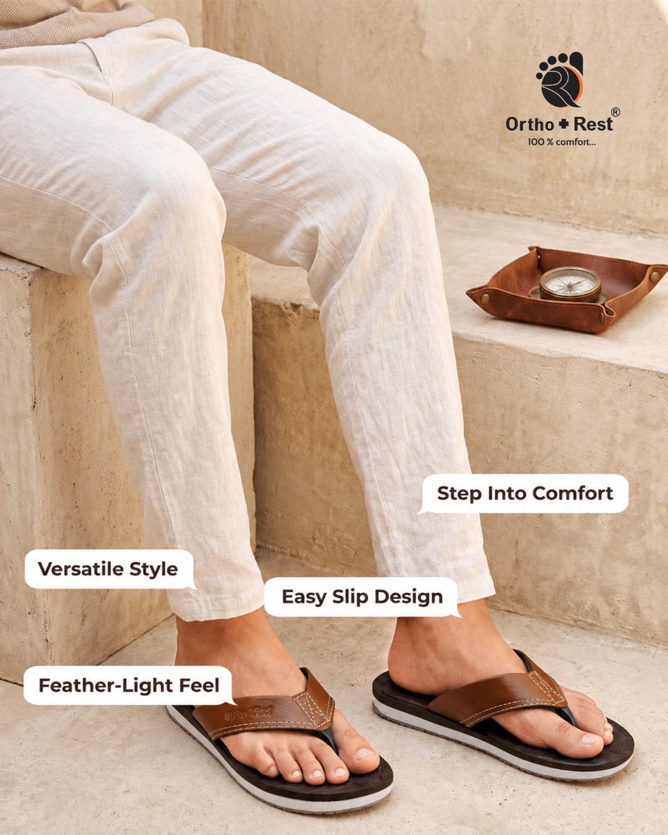 orthorest's tweet photo. The best footwear is the one you never have to think about. ✨
Easy to wear, comfortable to walk in, and stylish enough for every occasion.
#OrthoRestComfort #StepIntoComfort #MensFootwear #EverydayComfort #FeatherLightFeel #ComfortInEveryStep #WalkInComfort #LightweightFootwear https://t.co/GOIj71SFdj