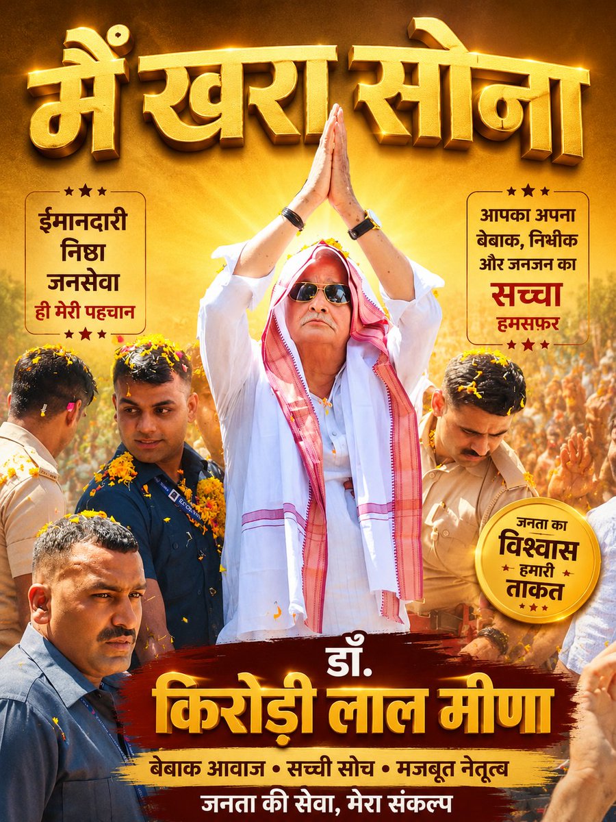 GLMEENAPOLICE's tweet photo. में खरा सोना 
@DrKirodilalBJP https://t.co/1xsDK6Ap6A