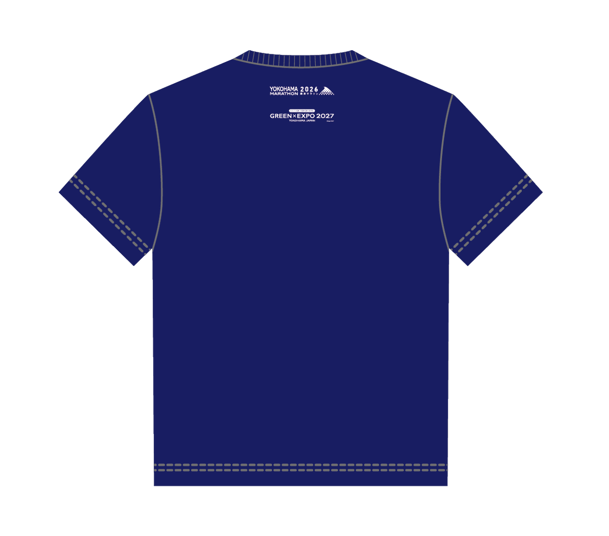 ykhmmrthn's tweet photo. 🎉参加賞オリジナルTシャツ公開！

今年のTシャツも、オフィシャルパートナーのPUMA・JEPLANと共同製作！
今すぐ着て横浜を走り出したくなるようなデザインにしました✨「YOKOHAMA MARATHON」の文字でランニングシューズを表現し、横浜の街並みも描いています。色は日常でも着用しやすいインディゴブルーです♪
「あなたの服を、地球の福に。」BRING™と連携し、可能な限り行き先の見えるリユース、
何になるかが分かるリサイクルを行っています。また、100%繊維由来の再生ポリエステルを素材の一部に使用した「BLANK APPAREL™」をボディに採用することでCＯ2排出量を削減。環境にも優しい参加賞Ｔシャツとなっています。
さらに、背面には、2027年3月に横浜で開幕する「横浜グリーンエクスポ」の略称ロゴマークをあしらいました！
大会当日や普段の練習でも着用して、みんなで横浜マラソンを盛り上げよう！！
（アスリートビブス等とあわせて10月頃のお渡しを予定しています。）

#横浜マラソン2026 #マラソン #ランニング #みなとみらい #走り出すたび横浜がもっと好きになる #横浜マラソン #yokohamamarathon