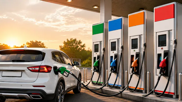 IndiaToday's tweet photo. E20 today, E30 tomorrow? Should you rethink your next petrol vehicle purchase?

While E20 is now the norm, the notification of E22, E25, E27 and E30 standards raises fresh questions about how future fuel policies could impact today's petrol vehicles and in the future diesel will likely be blended with 15 percent isobutanol. 

Read in detail: https://t.co/CpoCDvU1II

#Fuel #E20 #E30 #Petrol #Diesel