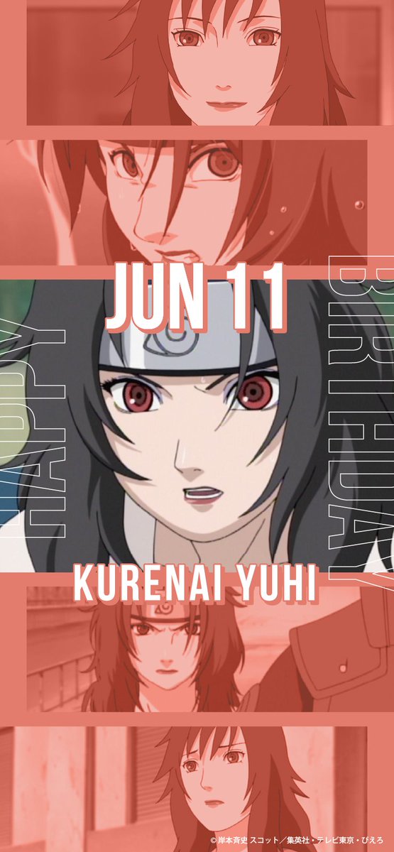 NARUTOBORUTO_EN's tweet photo. June 11
HAPPY BIRTHDAY KURENAI YUHI 🍃🥀👄

#NARUTO #BORUTO #KURENAI https://t.co/ag83tQHA9e