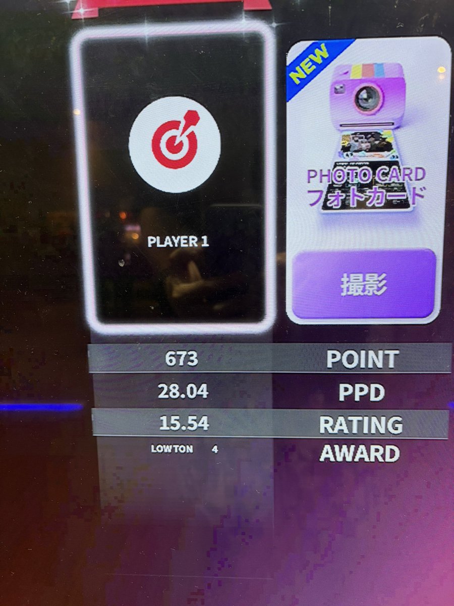 reeeeed_game's tweet photo. はい、本日のお休みもダーツきました
更に、自己記録更新していくー
PHOENIXよりDARTLIVEの方が好きかな
新調したマイダーツ良き良き https://t.co/3HED5c7cKq