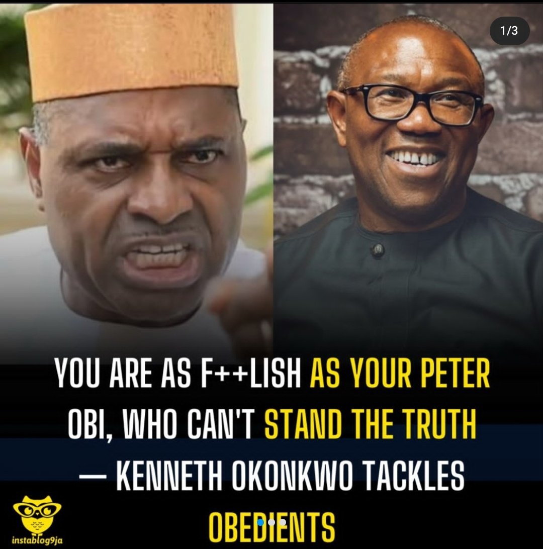 Olaskybab's tweet photo. You are as foolish as your Peter Obi - Kenneth Okonkwo to Obedients.

But what really went wrong between Kenneth and PO? 

#obedients
#naija 
#Youth_Today https://t.co/eVdi5qzHZV