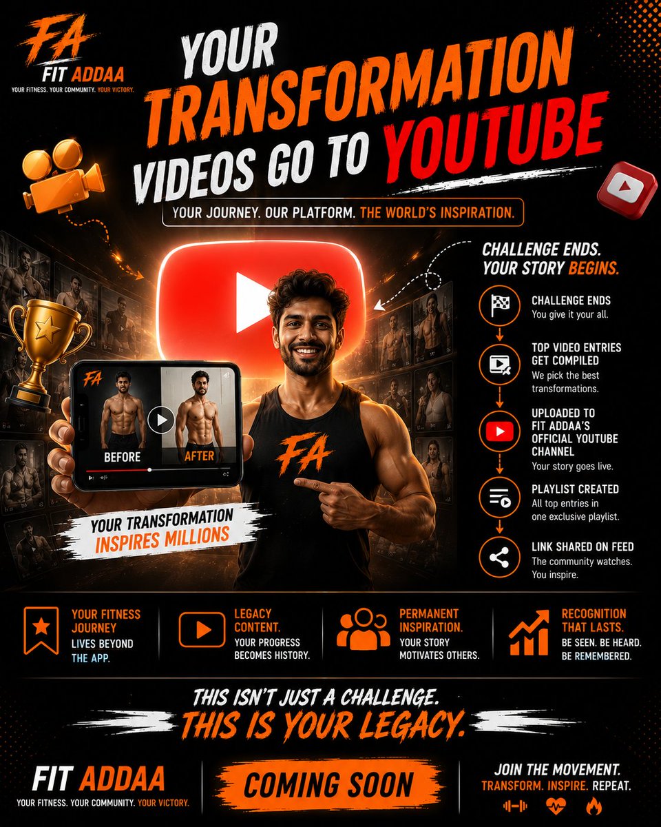 the_fight8446's tweet photo. Your transformation doesn't end with the challenge, it becomes inspiration for thousands.
#FitAddaa #YouTubeReady #TransformationVideo #FitnessJourney #VideoContent #FitnessLegacy #ContentCreation #ShareYourStory https://t.co/lhUbQtqUGU
