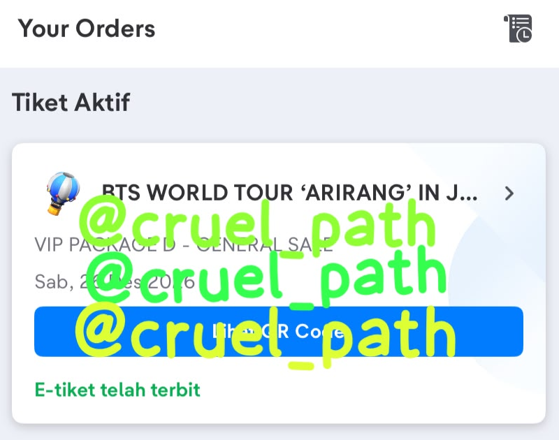 cruel_path's tweet photo. DENGAN UCAPAN RASA SYUKUR YANG TERAMAT BANYAK AKU AKAN BERTEMU BANGTAN DI VIP 
AYANGGGG TUNGGU AKU YAAA @BTS_twt 
TAKBIRRRRRRRRRR
MASYA ALLAH TABARAKALLAH
MAKASIH BANYAK KAK @bydibo KAMU KEREN BANGETTTTT LUV U KAKKK https://t.co/YDiuesIAXu
