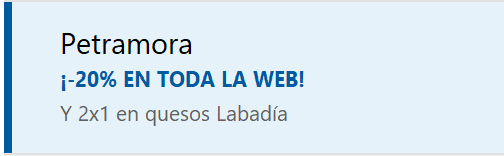 moyigol's tweet photo. @juan_michelsen @Pazalvarezcalvo @PetraMora Pues yo empiezo a temerme lo peor, porque la ofertas que ofrecen últimamente me hace pensar que van a meter el cerrojazo. Hoy en concreto tienen un 20% en toda la web y 2x 1 en quesos. https://t.co/LmdXmMTbUR