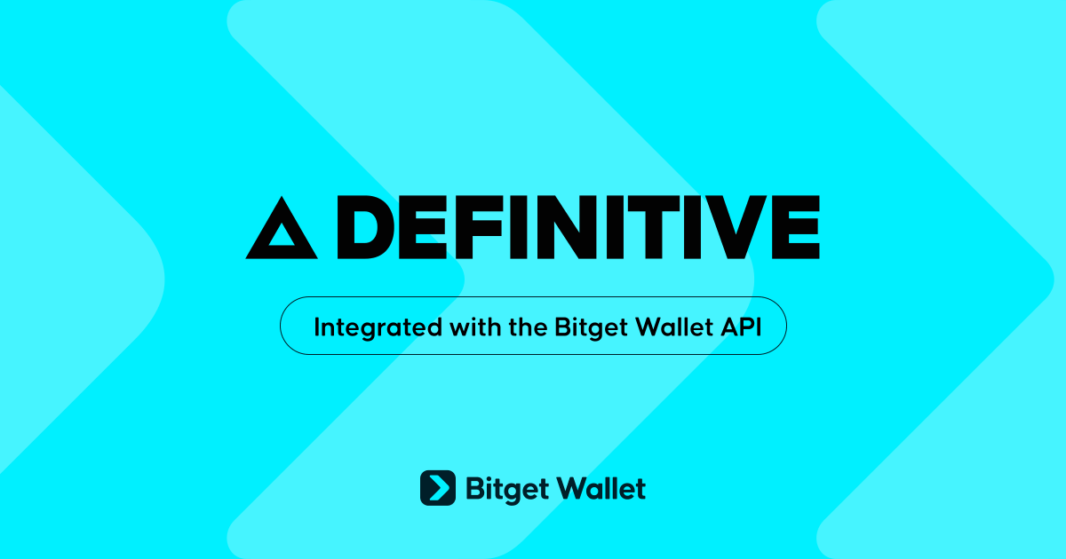 BitgetWallet's tweet photo. Excited to share that @DefinitiveFi has integrated with the Bitget Wallet API.

With Definitive's integration, we're getting better execution layers across 9 major chains, deeper liquidity, &amp; better routes.

We're not stopping: https://t.co/WuaRXaS653 https://t.co/ftBYcXd3wM