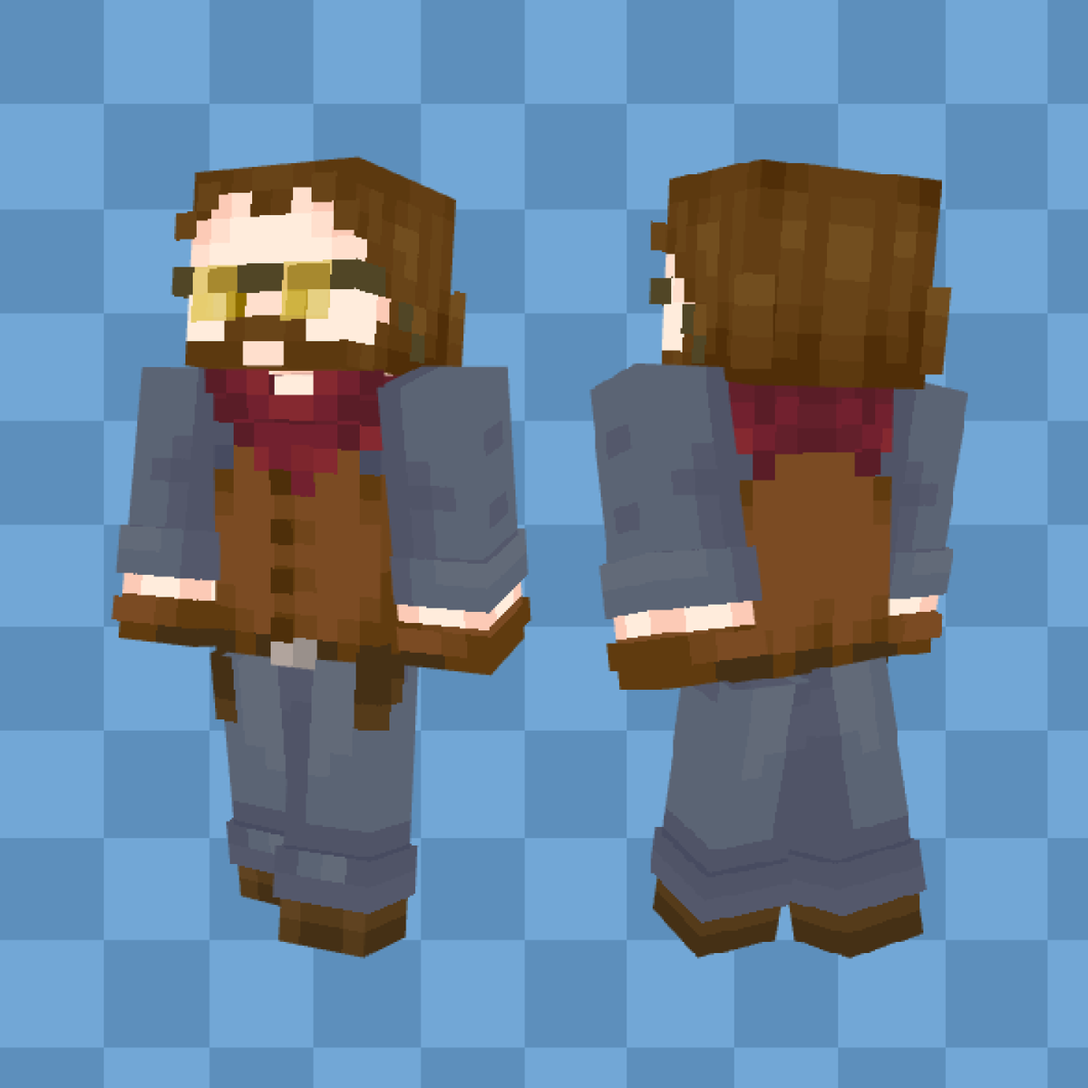 pixelralph's tweet photo. Comissão Skin 64x e 128x

É interessante como cabe mais detalhes, mas ainda gosto mais do 64x.

#aseprite #pixelart #art #minecraft https://t.co/YXXxE9CUSk