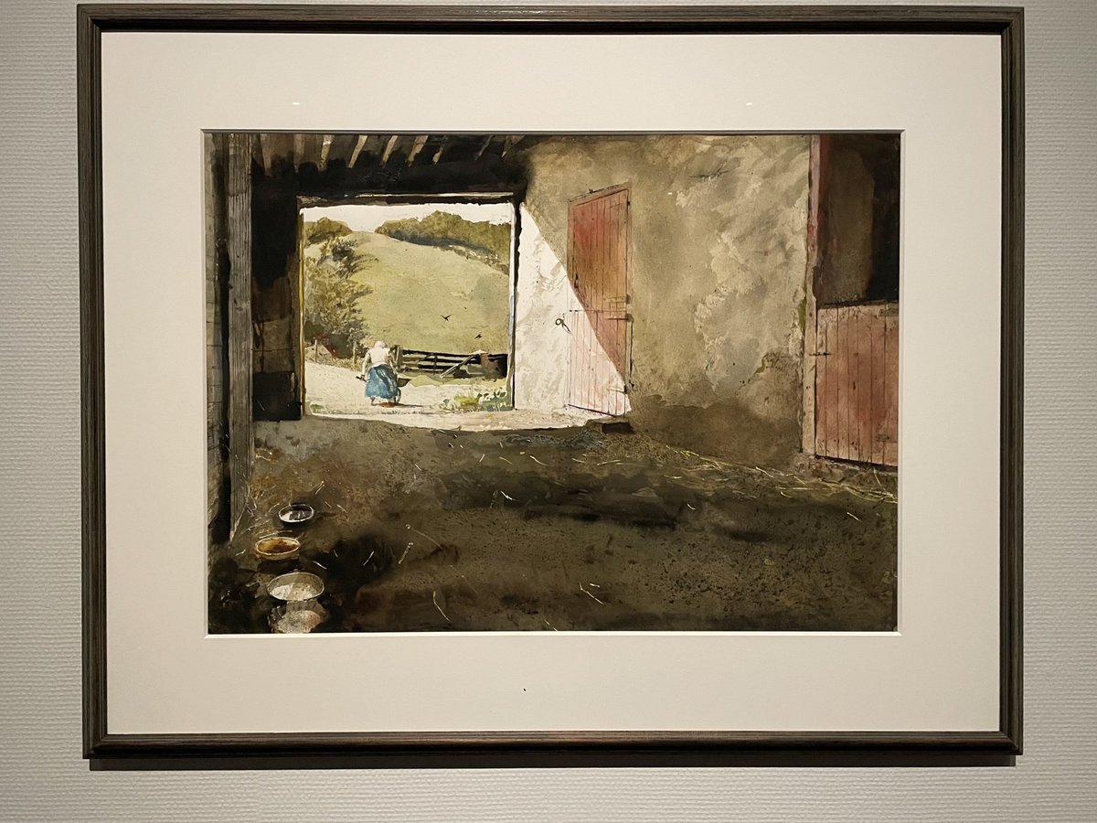 nahema's tweet photo. 5月　東京都美術館「アンドリュー・ワイエス展」

彼が数多く描いた「境界」は「分断」ではなくて、風が通り抜けたり光が差し込んでいたり

『納屋の猫たち』には猫そのものの姿はない
私が惹かれるのはそんなところ https://t.co/ronO2lJbPM