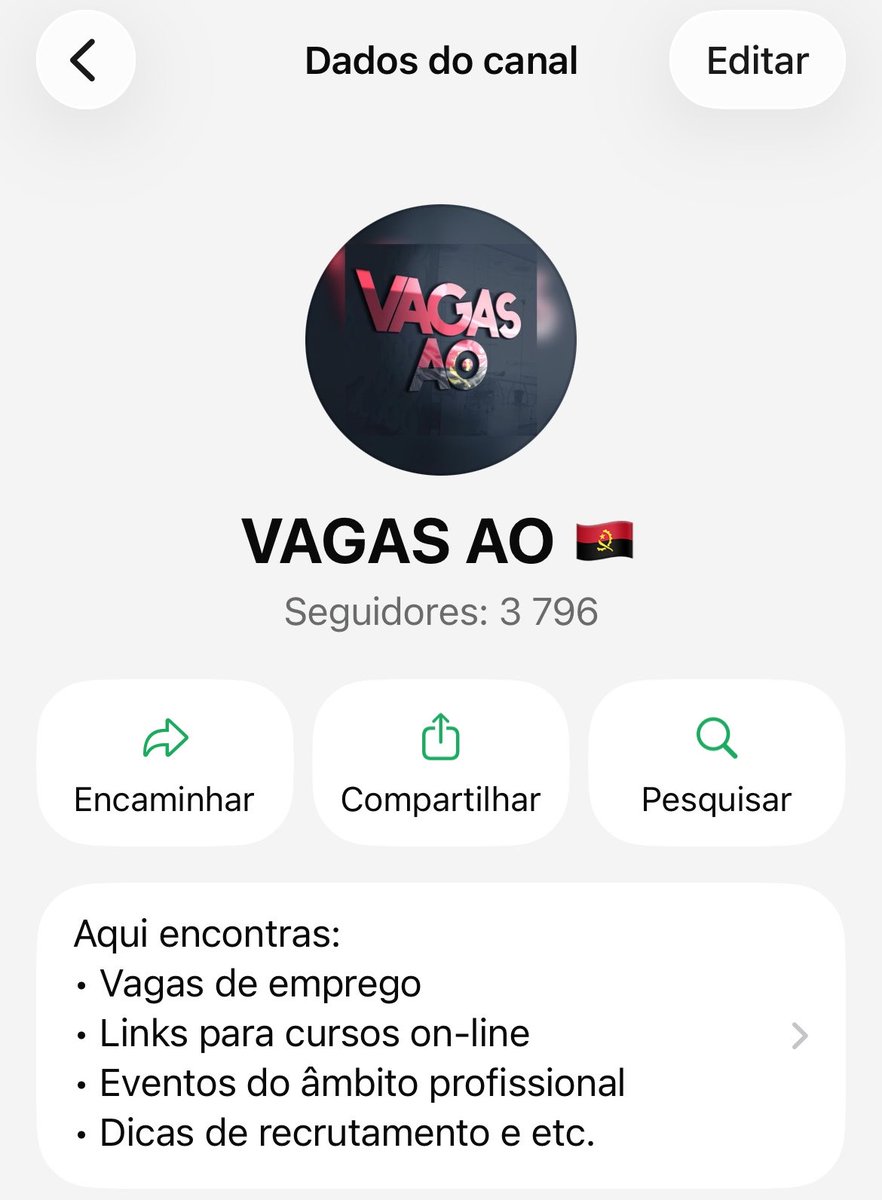 chriscomaga's tweet photo. Siga o canal "VAGAS AO 🇦🇴" no WhatsApp: https://t.co/m4bw2fg3vU

Boa tarde Xuíter, não vou falar muito, vcs já sabem que volta e meia eu solto esse link aqui🙏🏽 https://t.co/T4D7AizDPt