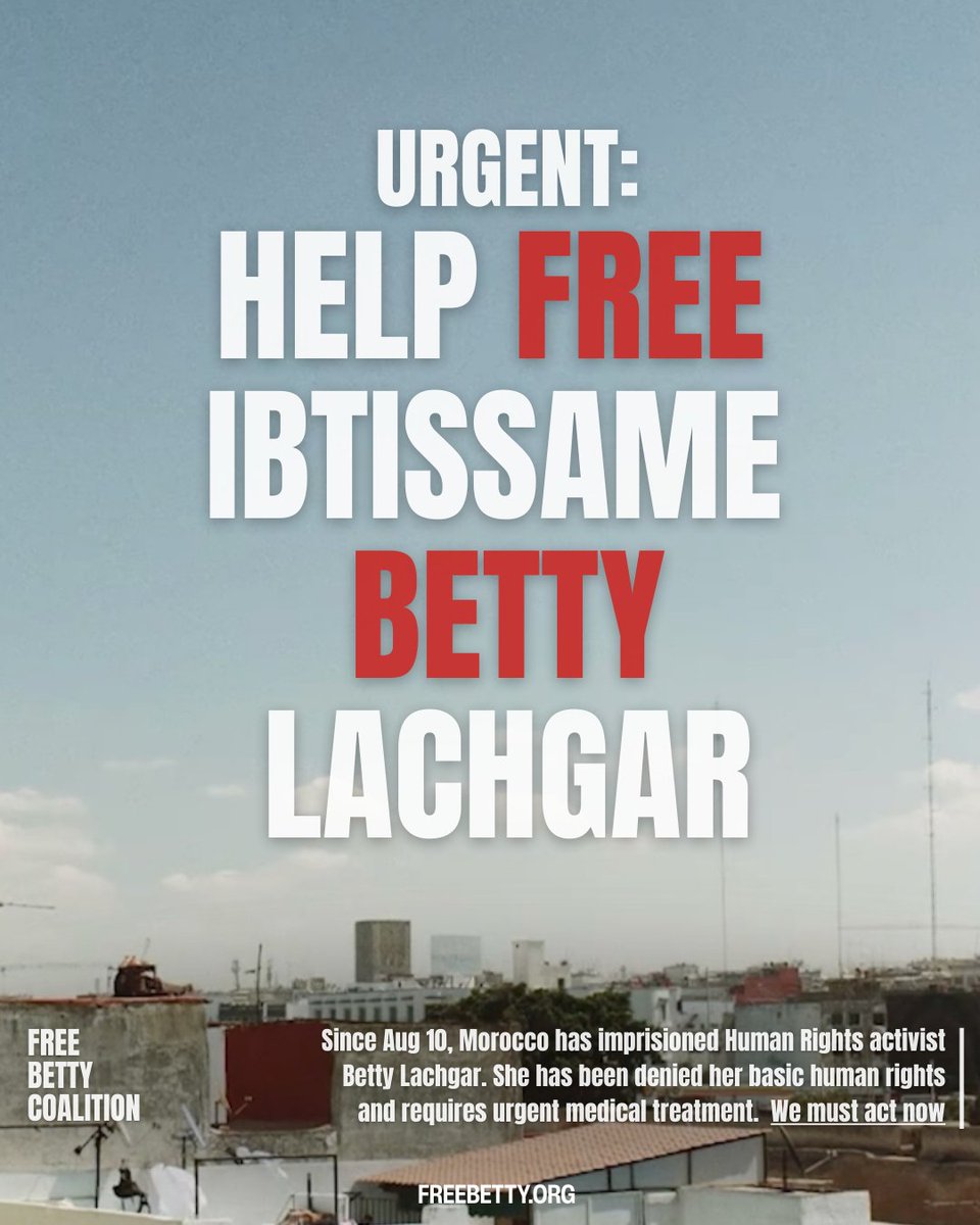 FaultlineNotes's tweet photo. Imprisoned in Morocco for her human rights advocacy, Ibtissame "Betty" Lachgar is a bone cancer survivor being denied the urgent specialist surgical care she needs 🇲🇦

@IRCT assessed Morocco's denial of medical care in custody as torture under international law. https://t.co/5e1PvhXGtU