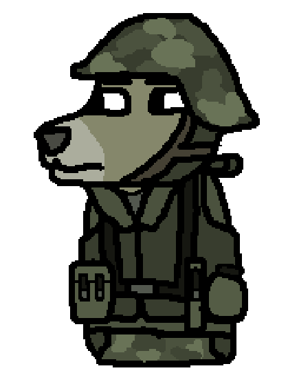 RealHenry2039's tweet photo. Mihael / 'Bolstatska Natsional Eskanyy' Battle Dress + Uniform + Kagv. 78 Rifle. Ms paint. #Furry #Military #Mspaint #Art https://t.co/K99s8xIGDt
