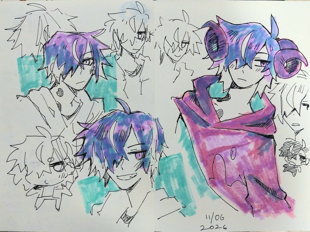 ShootnStarrfish's tweet photo. sketchbook belpees for ur troubles... (he will give u more troubles tbh but shhh)
messing around w how i wanna stylise his hair... hmm hmm!

https://t.co/KK3C5oOzHf https://t.co/q6SQoDi1IC