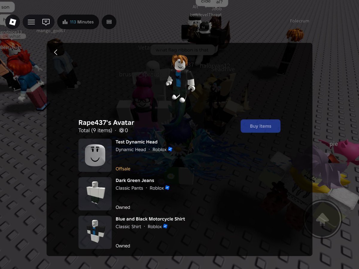 Kwelps_TheOne's tweet photo. Saw this name on roblox today. He was in game for 102 minutes and still isnt banned. Trying to search him up will give no results. I though MAP was bad but this? This is worse. https://t.co/HFsnu6DjVZ