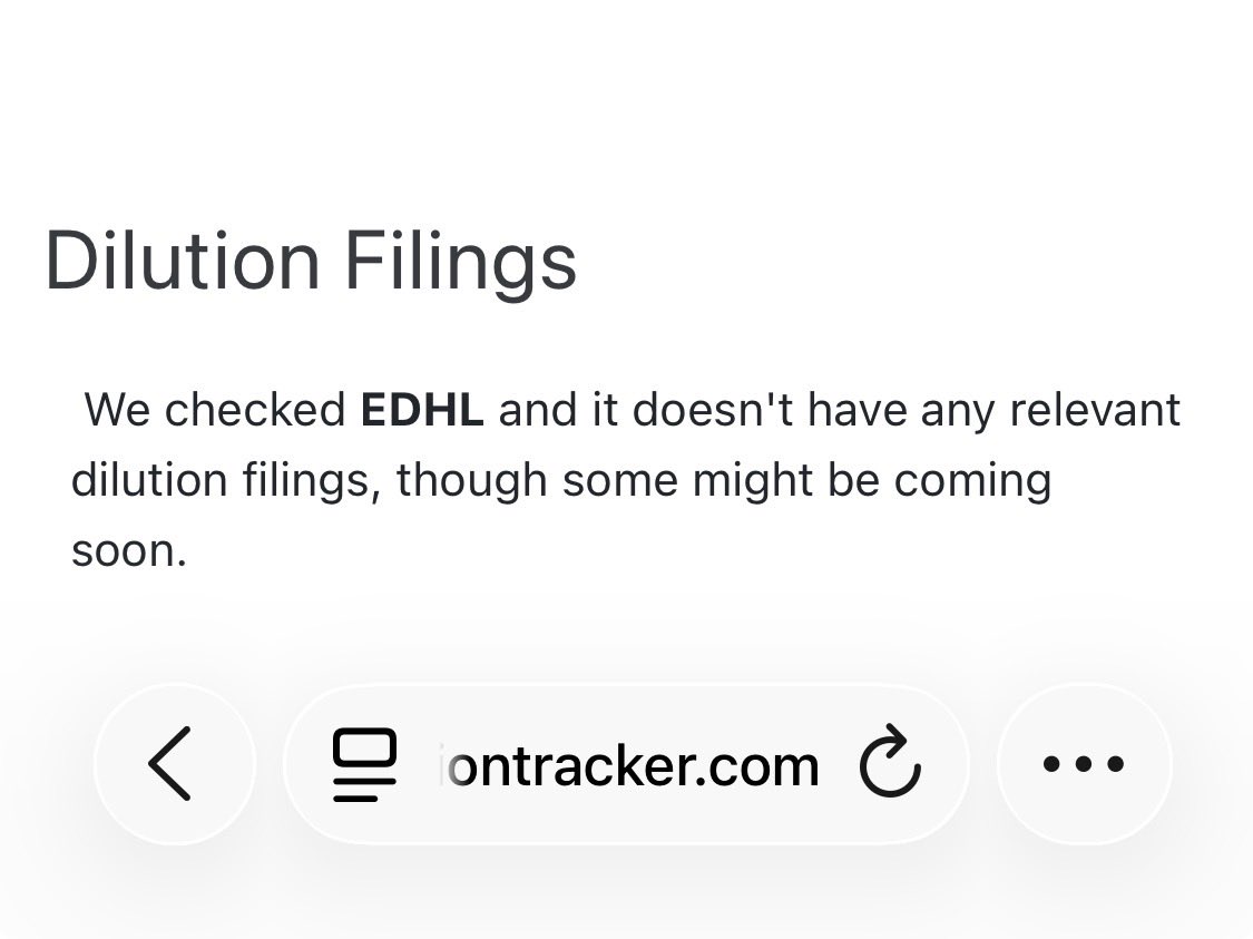 TerpsTrader1's tweet photo. $EDHL 
573% CTB 
800 shares left to borrow 
Just took some with Zack 
$3.72 now with $9 my target which is 1 month high 
540k float 

@MrZackMorris @greatstockpicks @stockplaymaker1 https://t.co/QsOZxpMmaA