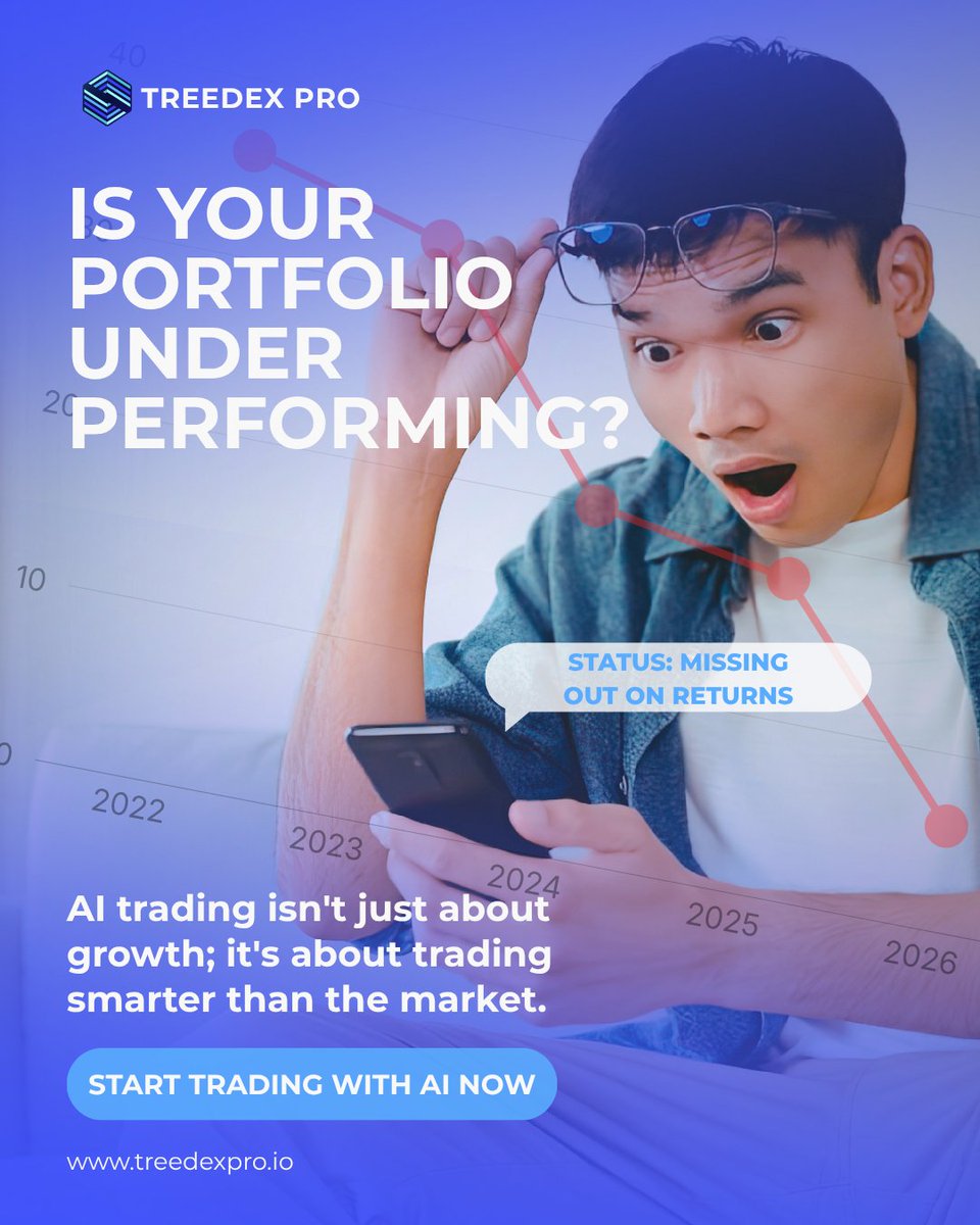 TreedexPro's tweet photo. Status update: still missing out on returns? 2026 doesn't have to look like 2025. Smarter trading starts with smarter tools. #CryptoTrading #WealthBuilding #FinTech #InvestSmart #TreedexPro https://t.co/fjw86YSwiO