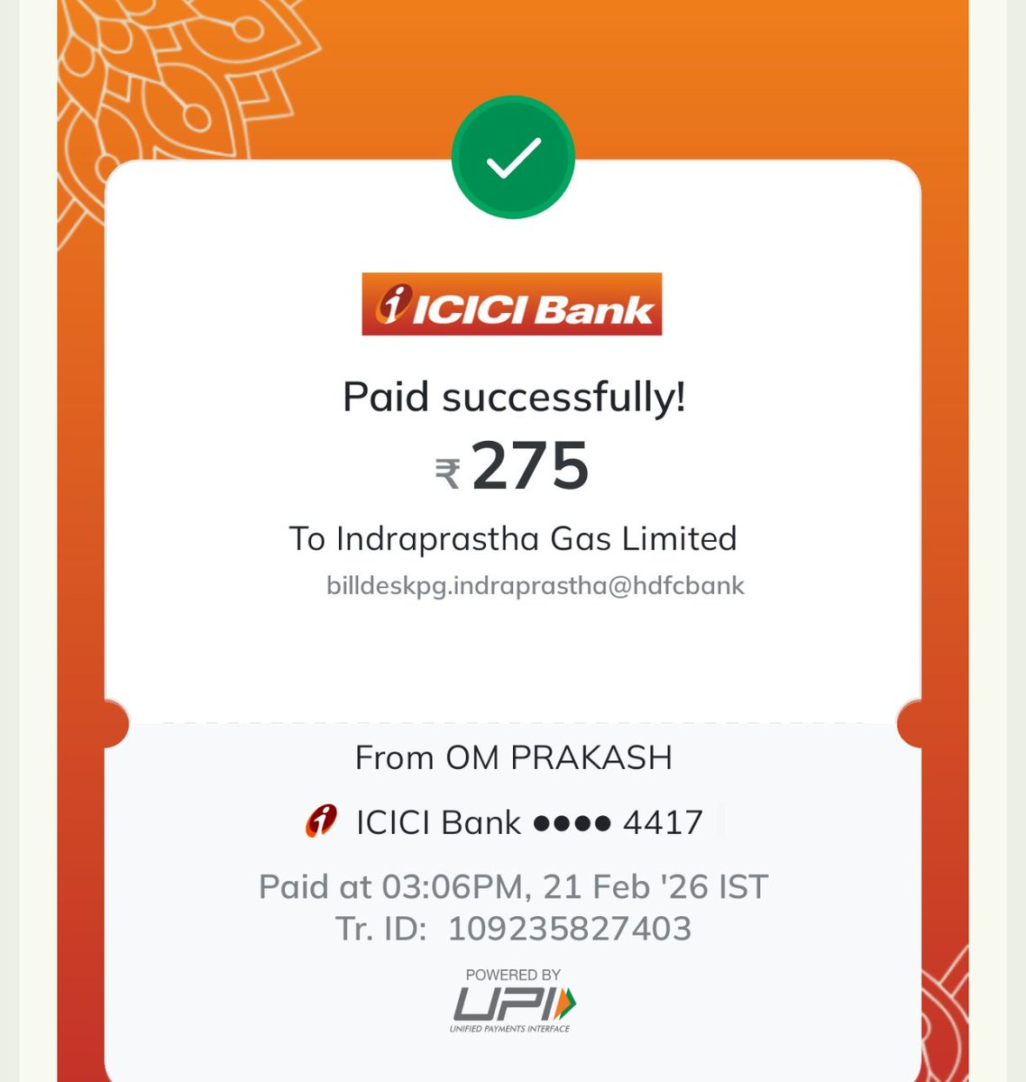 OmPSharma7's tweet photo. @IGLConnect @MoPNG_eSeva @PMOIndia @LtGovDelhi Dear @IGLConnect,
It has been more than a year since we applied for a PNG connection. Payment has already been debited, yet the connection is still pending. Repeated follow-ups have not resulted in any resolution. https://t.co/u83kZDdXtv