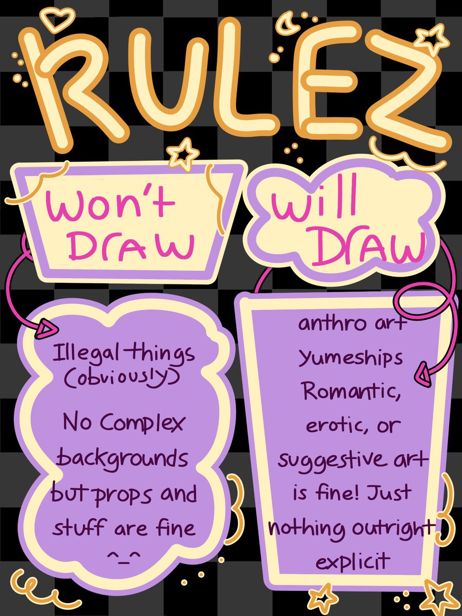 valintinesbear's tweet photo. Updated the rules on my commission sheets! https://t.co/m7Lp0Brg9Q