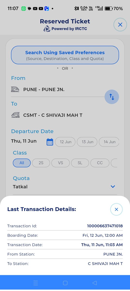 amitsorathi1's tweet photo. @RailMinIndia @RailMadad @RailwaySeva your sever is worst than before after 11.01 Also it keeps on telling booking not started and at 11.3 bookings are filled stop 🛑 fooling citizens as it's clear cut hacked by agents https://t.co/3XzDmAL4Pi