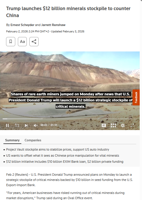 Bettina49097162's tweet photo. BREAKING: $NRED

U.S. business leaders warn key critical minerals - especially rare earths - are now “nearly unobtainable” from China due to export controls and licensing hurdles, driving companies to seek new supply chains and reduce reliance on a single source. 76 % of surveyed firms are shifting or searching for non‑Chinese suppliers as the push for mineral independence intensifies, and rebuilding supply chains could take more than 3 years.

At the same time, Project Vault - a U.S. strategic critical minerals stockpile initiative backed by ~$12 billion - aims to shore up domestic and allied supply of copper, lithium, rare earths and other metals, balancing supply risks and supporting industries vital to EVs, AI data centers, defense and grid infrastructure.

NRED NovaRed Mining sits squarely in this macro narrative: advancing its 16,078 ha Wilmac copper‑gold project in BC, deploying MetalCore AI for mineral evaluation - all as global supply chain resilience becomes a national and geopolitical priority. Not financial advice.