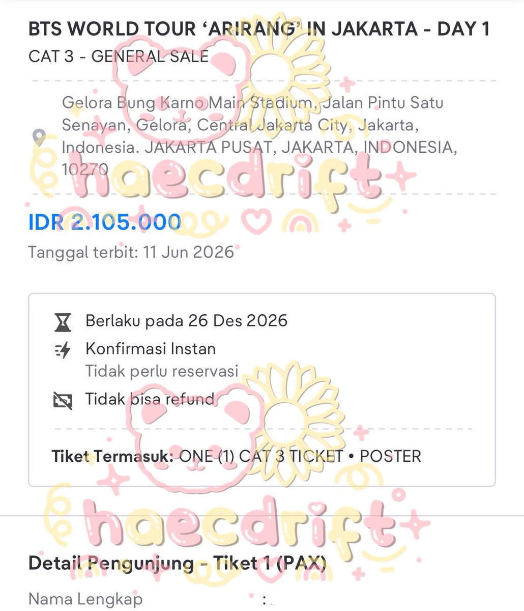 haecdrift's tweet photo. bts arirang presale gensale https://t.co/VDGuaDaHlD