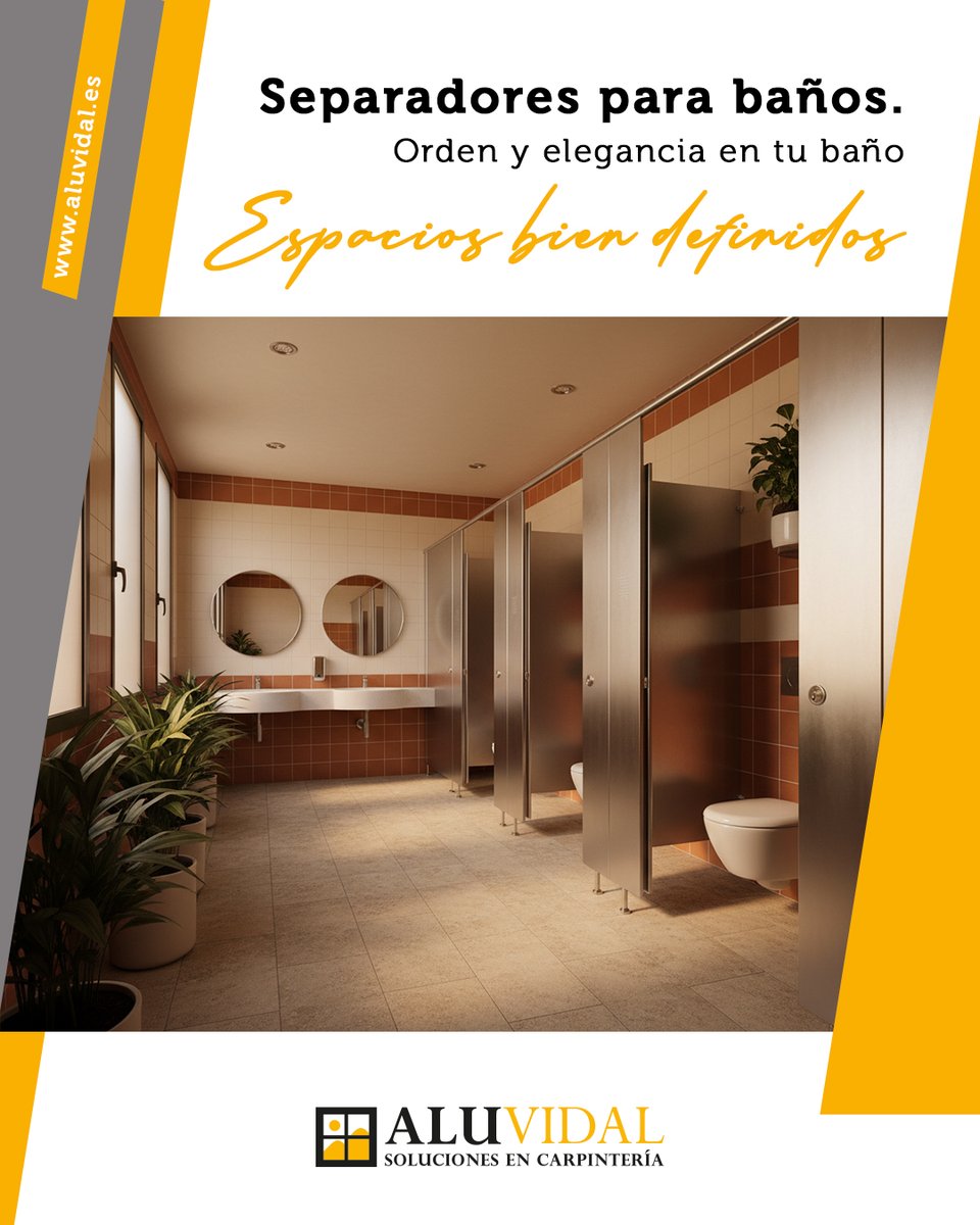 aluvidal1's tweet photo. 🚿 Separadores para baños a medida que aportan orden y funcionalidad al espacio.

https://t.co/Siw4SJ6HbM

#baños #aluminio https://t.co/V06Wzia1SE