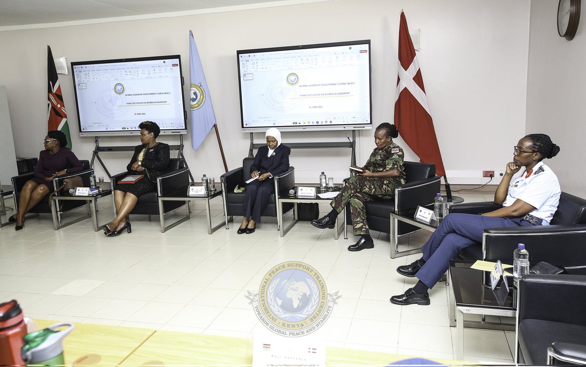 IPSTCKenya's tweet photo. As part of the Women Leadership Development Course, participants engaged in an insightful panel discussion with distinguished women leaders from the military, public, and private sectors.

@NDUKenya
@ImmigrationDept
@SafaricomPLC https://t.co/EvYg9UIa5o