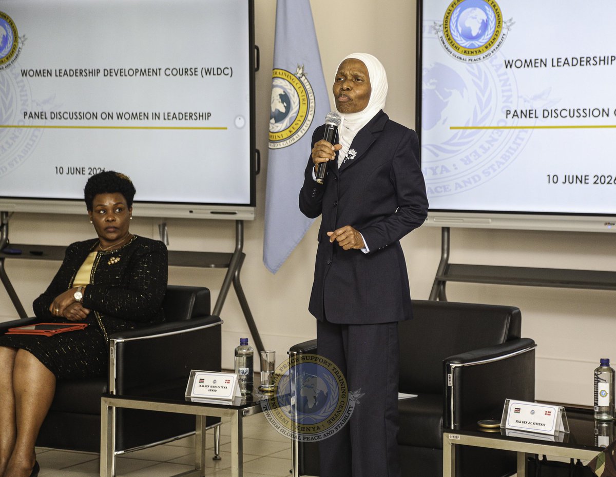 IPSTCKenya's tweet photo. As part of the Women Leadership Development Course, participants engaged in an insightful panel discussion with distinguished women leaders from the military, public, and private sectors.

@NDUKenya
@ImmigrationDept
@SafaricomPLC https://t.co/EvYg9UIa5o