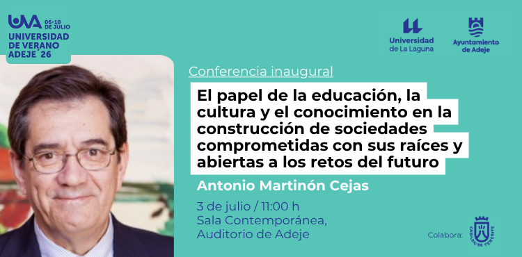ULL's tweet photo. 📍 La Universidad de Verano de @adeje apuesta por la cultura, la inclusión y el patrimonio en su edición de 2026

Este año arrancará el viernes 3 de julio en el Auditorio de Adeje, con el acto inaugural «Cultura y Tradición. Construyendo el futuro con raíces del pasado».

➡️ https://t.co/YNGgJwRkU0