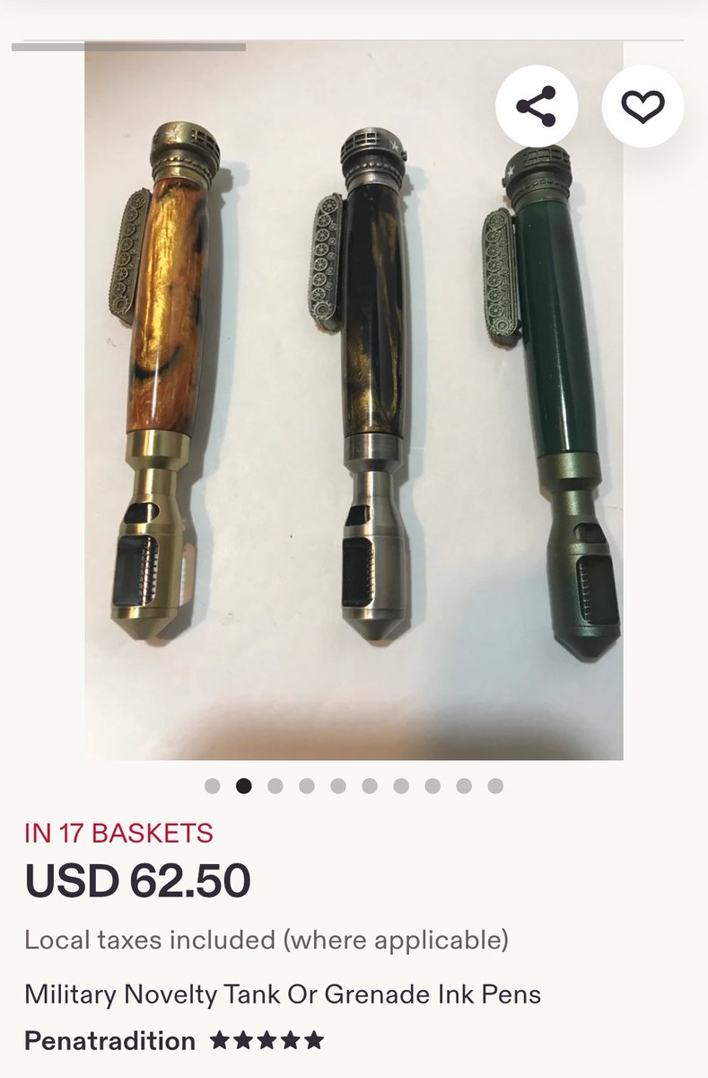 GlobalSpectrum_'s tweet photo. 🚨 Fact Check 🚨

The viral claim circulating on social media about a “grenade pen” exploding and harming people is misleading and false.
The item shown in the viral posts is actually a novelty ballpoint pen designed in the shape of a military grenade/tank theme.
These pens are openly sold online by various novelty and handmade pen sellers and are not explosive devices.

The incident being shared is also being falsely linked to Pakistan. Reports and discussions connected to this claim trace back to Syria/Damascus, not Pakistan.