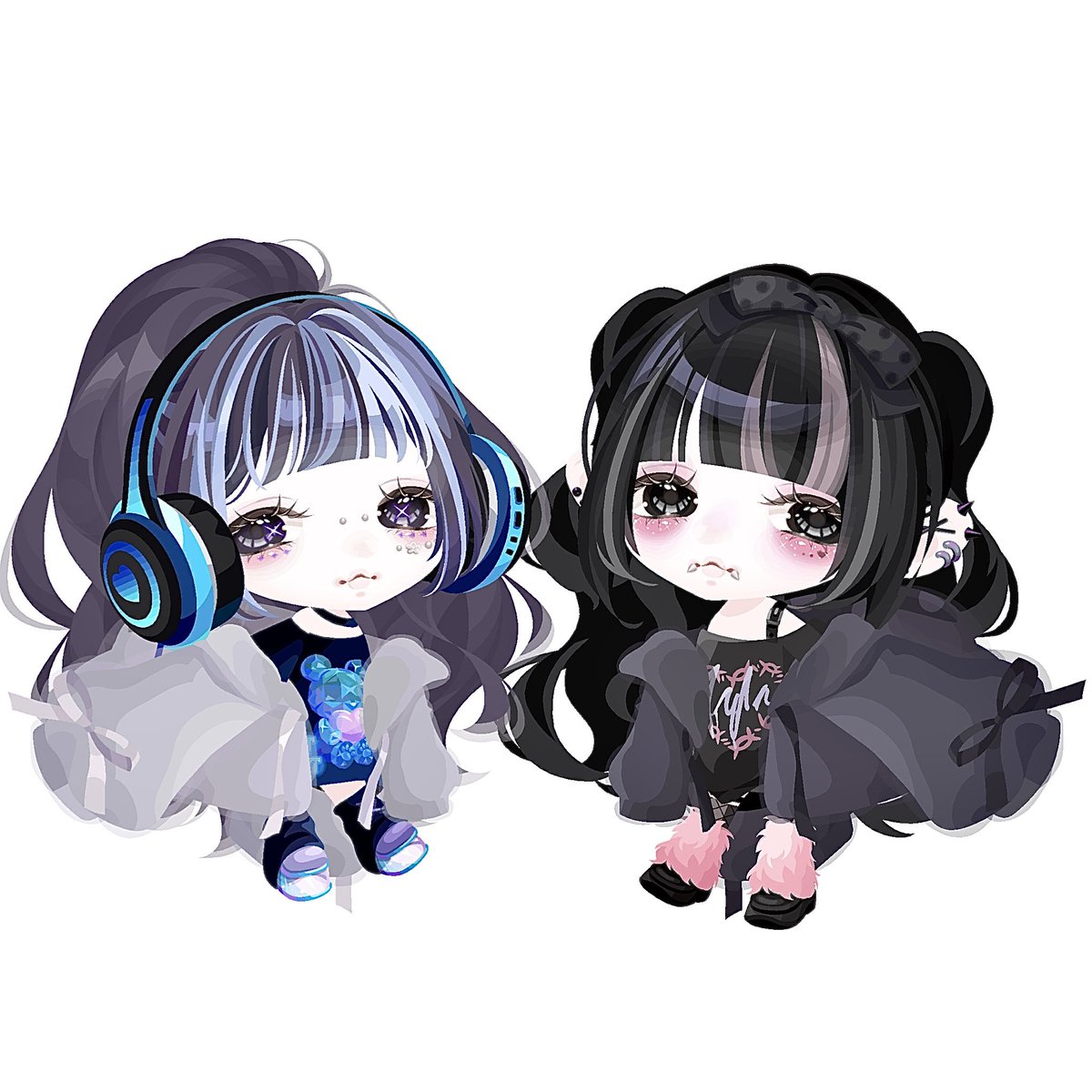 p2pck's tweet photo. 🩶チャイナフェイクピアス🖤 https://t.co/vCOFipfMar