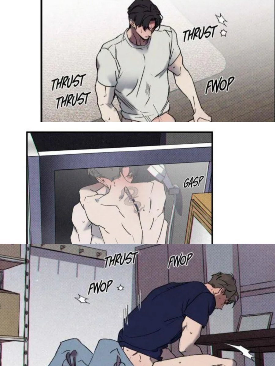 reinavanth's tweet photo. Hilarious that they blocked me but still so obsessed enough to qrt my post, then proceed to make excuses for TJ raping Ian yet again by saying it's a common thing in manhwa. Call TJ out as a rapist he is please, you have no problem doing so with Jo no?

What Jo would do to Ian when they are together you ask? No need to imagine anything the author already answered that. Cook for Ian, decorate his house with flowers, take him on star gazing dates, eat his ass, enjoy all the riding Ian initiate everywhere in the house.

Too bad they would have to squeeze what little left of their brain to imagine a domestic life for that end game couple because they got nothing, not even smut that they begged for 😆😆😆😆