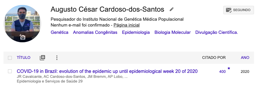augucto's tweet photo. primeiro artigo em que participo a atingir 400 citações. produzimos esse trabalho no meio do caos da covid no ministério da saúde, entre trocas de ministros, ordens atravessadas de generais e respostas urgentes à imprensa e à sociedade. foi insano!!! https://t.co/3FTF1Gb1YQ