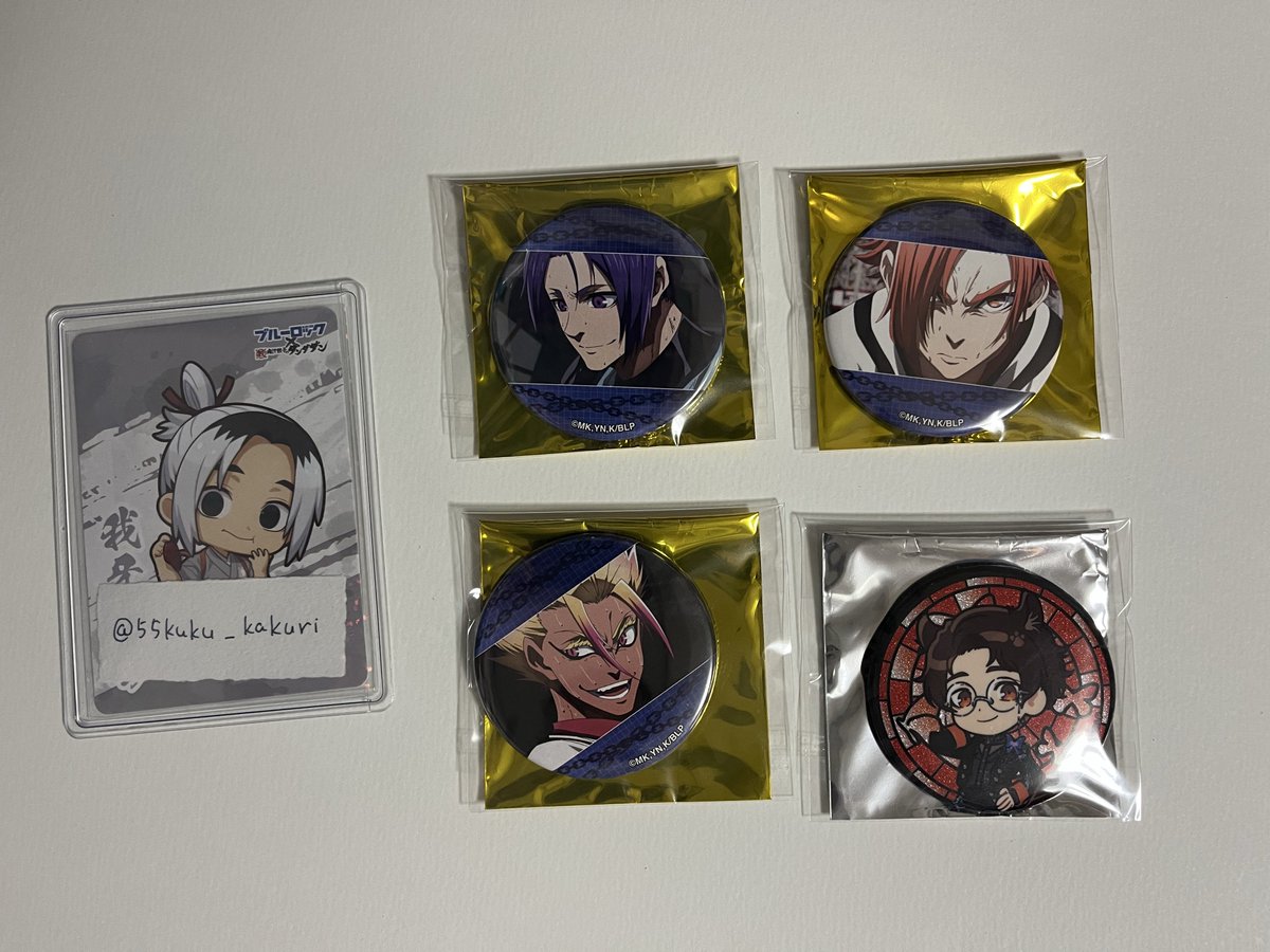 55kuku_kakuri's tweet photo. 【交換】　ブルーロック　ブルロ　ナンジャ　ナンジャタウン　缶バッジ

譲)
グリッター缶バッジ：雪宮
場面写缶バッジ：玲王／士道／閃堂

求)グリッター缶バッジ：我牙丸

6/14(日)池袋手渡し or 郵送
よろしくお願いいたします。 https://t.co/ZR54EMzygc