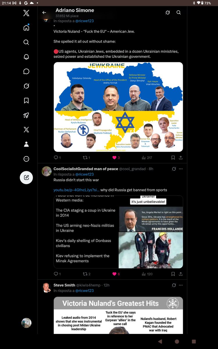 StatisAS's tweet photo. @Parabel66836534 @michele_geraci Solovyov non rappresenta il popolo russo perché è uno di quelli che divide per imperare, estremizza i ragionamenti come fanno i nostri calenda picierno e atlantisti da strapazzo e a prescindere, che ci stanno portando alla rovina per servire il governo burattino dei ne0cons https://t.co/GtfK87eYGU