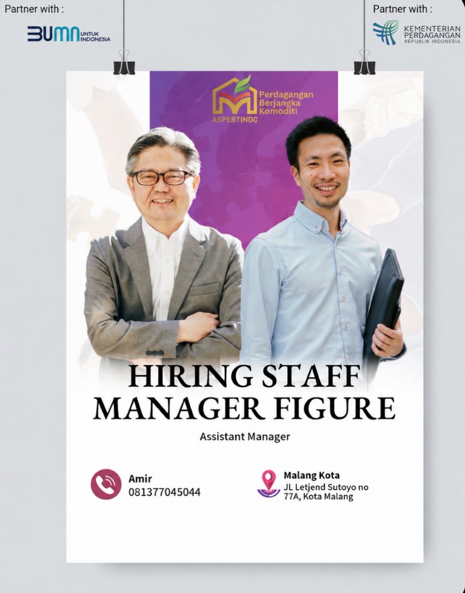 Z5Mir's tweet photo. @uryoungbae Info Loker

Posisi: Staff Manager
Syarat: 
- Domisili Malang
- Lulusan SMA/SMK, S1/D3/D4 (bagi yang sedang menempuh perkuliahan dan sekolah dipersilakan)

Benefit: 
Penghasilan 2 digit atau lebih

Minat? kirim CV kamu ke nomor berikut
081377045044 (Kak Amir) https://t.co/fbECjX0CB4